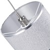 Modern and Designer Mini Diamond Silver Glitter Fabric Lamp Shade