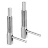uxcell 2Pcs Retractable Indexing Plunger Pin, M6 L Spring Plunger Stainless Steel Spring Loaded Latch Telescopic Locking Pin for Machinery Shipbuilding