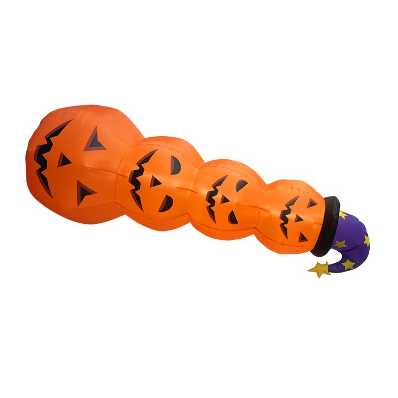 Inflatable Pumpkins Lighted Up Stacked Blow Up Pumpkins for Indoor
