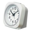 Seiko Clock KR519W Alarm Clock, Auto Lighting, Analog, Visible at