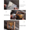 Wooden Dried Flower Photo Frame Dried Flower Display Stand Decorative