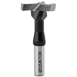 TANOMATE 1-3/8" Drill Bits 3-Flute Hinge Boring Bits, Woodworking Drilling Tool Wood Cutter, Right Hand