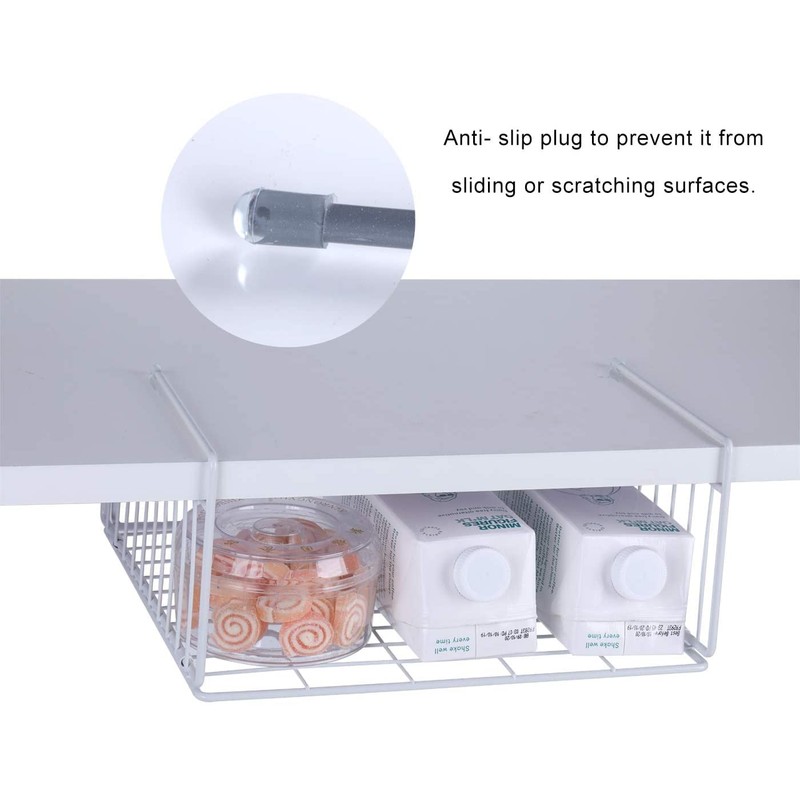 SUFAUY 2-Pack Under Shelf Basket Storage, Under Cabinet Hanging Organizer