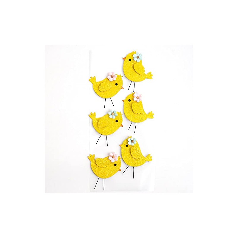 Italian Options - Easter Crafts - Glitter Chicks (6 pcs)