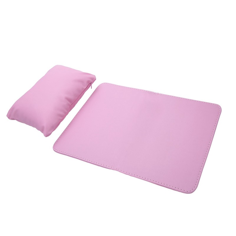 Soft PU Leather Detachable Washable Hand Rest Pillow + Folding