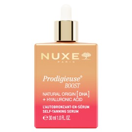 NUXE Prodigieuse Boost Self-Tanning Face and Neck Serum with Hyaluronic Acid and 100% Natural DHA for a Gradual, Radiant Glow, 1.0 fl oz