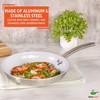 IMUSA 12” Stainless Steel Frying Pan with Gray Ceramic Nonstick