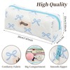 Cute Pencil Case for Girls–Quilted Cotton Pen Pouch with Bow