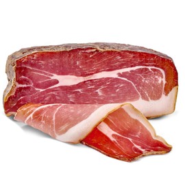 Imported Premium Prosciutto, Aged 14 Months, Boneless 4-Pound Cut.