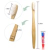 DincherBel Bamboo Toothbrushes Kit Bulk, Disposable Toothbrushes with Toothpaste(6g), Individually