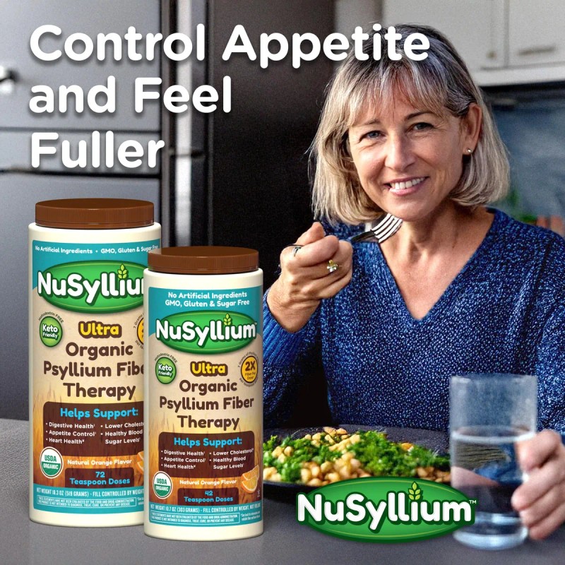 Nusyllium Psyllium Orgánico 72 Porciones Fibra Digestiva