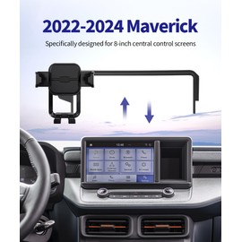 Masergogo Car Phone Holder for 2022-2024 Ford Maverick, 360° Rotation, 8-inch Screen Fixed Clip, Auto Accessories Navigation Bracket, Interior Decoration Mobile Phone Mount