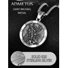 ADMETUS 925 Silver Holy Medal, Sacred Amulet Necklace, Protection Pendant,