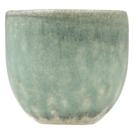 Marui Pottery MR-3-4309 Shigaraki Ware Hechimon Guinomi, Ochoko, Diameter Approx. 2.0 inches (5 cm), Black Celadon, Blue