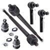 SCITOO 6pcs Front Suspension Kit Inner Outer Tie Rod End