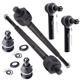 SCITOO 6pcs Front Suspension Kit Inner Outer Tie Rod End fit 2004-2008 for Chrysler Pacifica Lower Ball Joint
