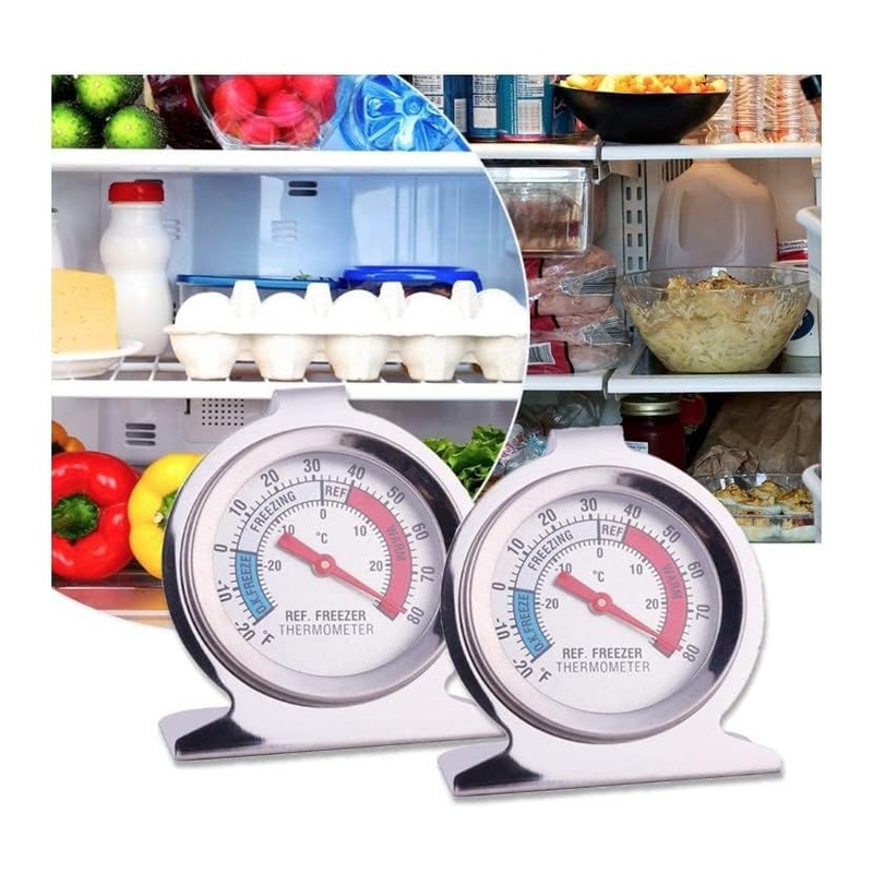 Refrigerator Freezer Large Dial Thermometer Aulufft 6 Pack Classic Series
