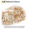 1LB White & Gold Crinkle Cut Paper Shred Filler for