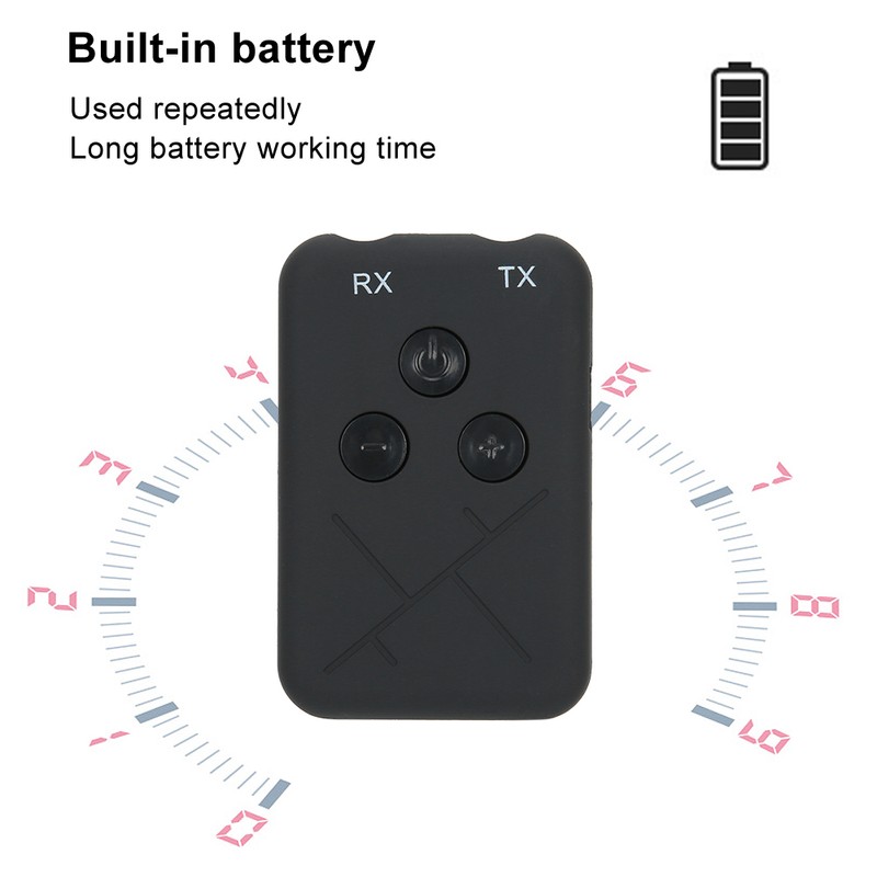 Wireless Audio Receiver Transmitter 2 In-1 3.5mm Free Drive Car