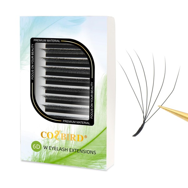 COZBIRD 6D W Eyelash Extensions W Shaped Lashes Volume Premade