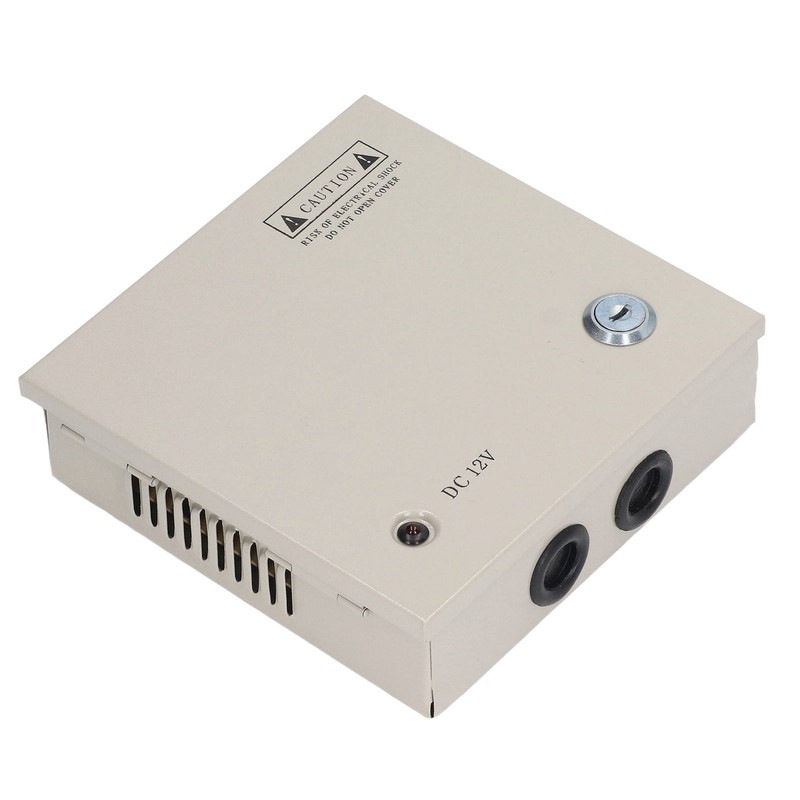 4 Channel 12V CCTV Power Supply 3A Fuse Closed Circuit