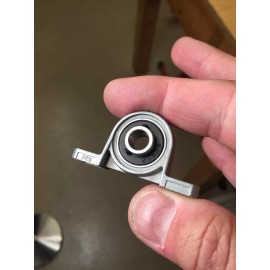 Unknown PAIR BALL BEARING PILLOW BLOCKS SELF ALIGNING 8MM OR 5/16"  ALUMINUM HOUSING