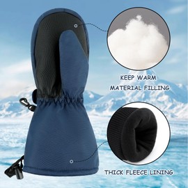 JANGANNSA Baby Gloves Winter Children's Mittens Baby Boy Girl Waterproof Gloves Unisex Outdoor Gloves Ski Gloves 1-6 Years