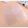 40 Pcs Clear Plastic Envelope with Snap Button Closure, Plastic