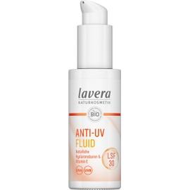 lavera Anti-UV Fluid SPF 30 - protects against UV rays - mineral protection - against sun-induced skin ageing - vegan - natural cosmetics - 30 ml