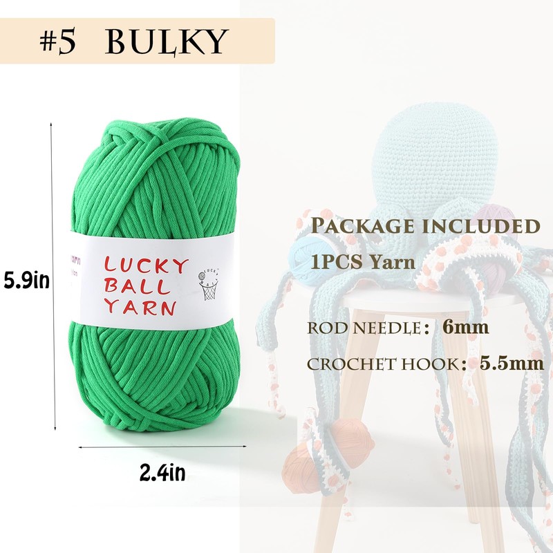 Yarn for Crocheting,100g Soft Yarn for Crocheting,Crochet Yarn for Sweater,Hat,Socks,Blankets(Green)