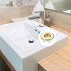 uxcell Sink Basin Trim Overflow Cover Copper Insert in Hole