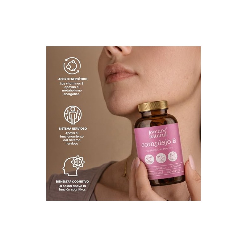 JOYCARE NATURAL Pack de 5 Complejo B Suplemento Alimenticio Biotina