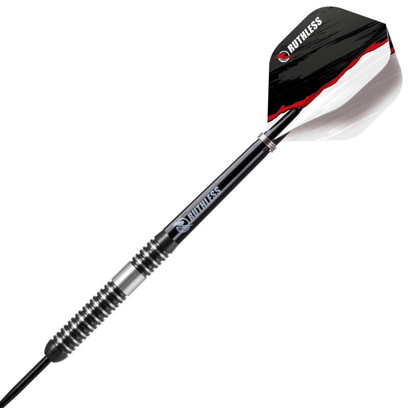 RUTHLESS Night Hawk Professional Tungsten Steeltip Darts Set in 23g
