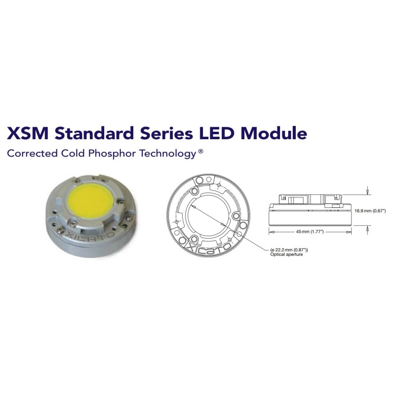 XICATO Power LED, Round LED, XSM8035-1000, 12VDC, 0.5Amp, 500mA, 6W