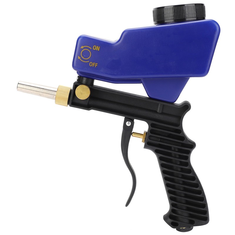 Gravity Feed Sandblasting Gun Air Sand Blaster Spray Handheld Tool