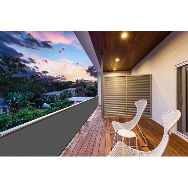 Sunny Guard Balcony Privacy Screen, Balcony Covering, PES, UV Protection