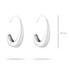 Echtzeit Hoop Earrings EJ-0001, Stainless Steel, No Gemstone