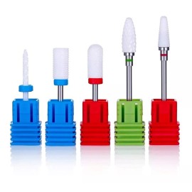 Yooshi Juego Brocas De Uñas Lima Juego Pulidor Drill Cerámica Fresa