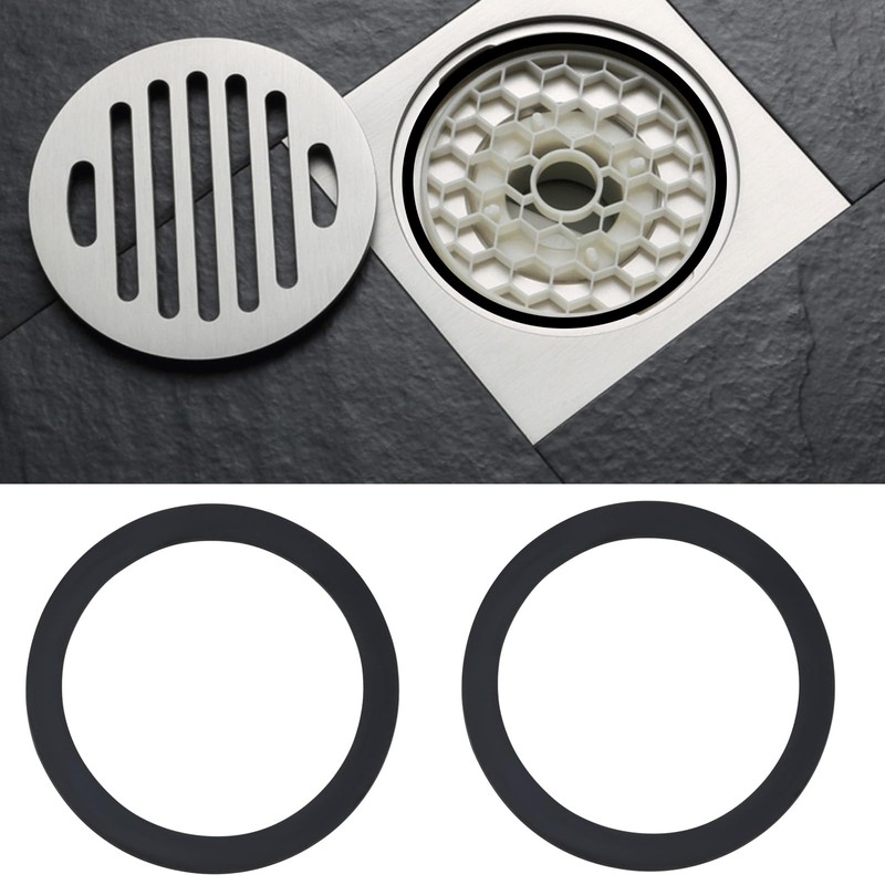ECSiNG Pack of 4 90 mm Drain Siphon Replacement Rubber