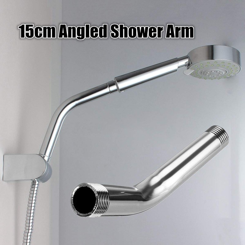 Iegefirm Extra Hose for Shower Arm Curved Extension Stainless Steel