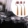 Dickly 3Pcs Hard Rubber Roller Kit Ink Roller for Gluing
