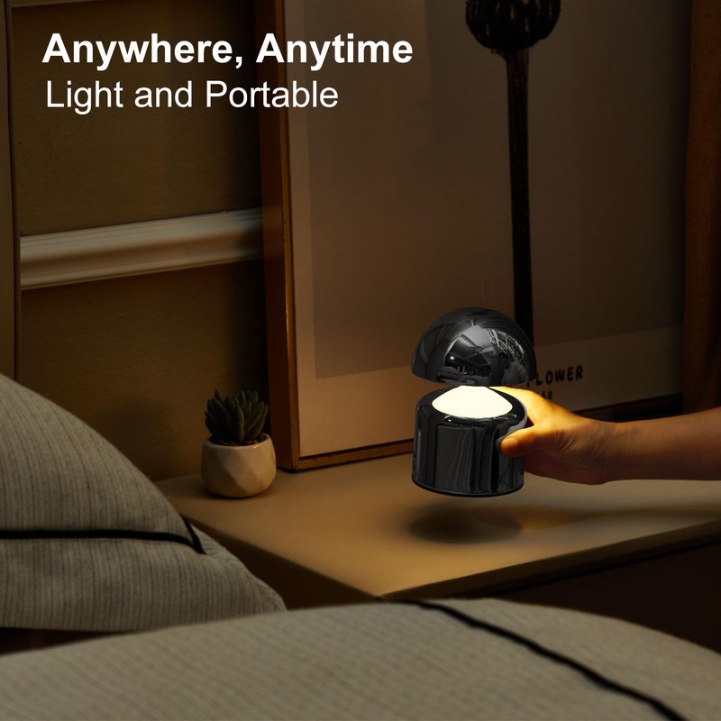 SAIWEYA Modern Cordless Mushroom Small Table Lamp Touch LED Lamps,