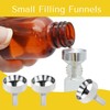 3 Pcs Small Funnel,18 mm Silver Aluminum Mini Funnel,Metal Hip