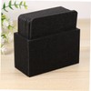 ABOOFAN 8pcs Black Water Absorption Felt Coasters Thickened Nonwoven Insulation