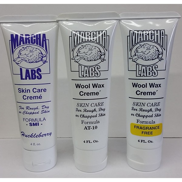 Wool Wax Creme Skin Care Formula AT-10/SMI 4 oz. (Variety Pack)