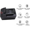 QCZRED 18V 4000mAh CTB8185 Battery 72Wh for Snap On CTB7185