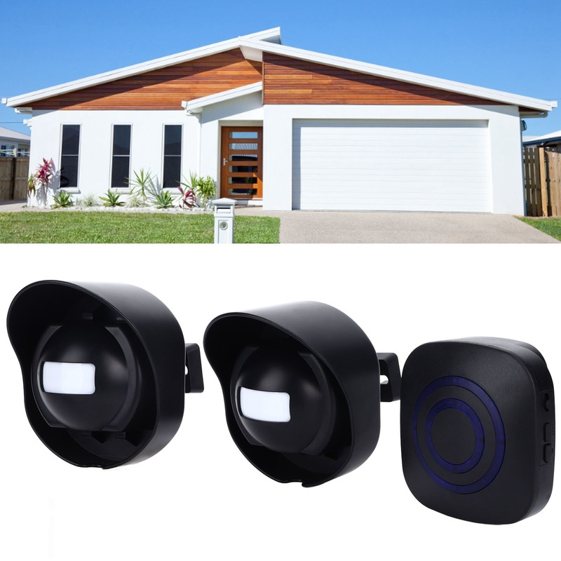 Smart Wireless Sensing Doorbell Waterproof Doorbell Security Alarm Kit for