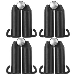 uxcell 4Pcs 8mm/0.3in Adjustable Plant Trellis Connectors Clips B-Type 180 Degree, Plastic Garden Stakes Clips for Gardening Bracket Shelf Rods Buckles Garden Trellis