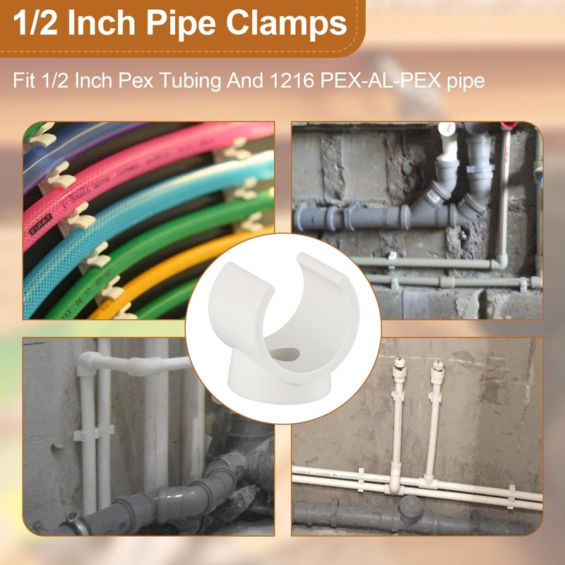 PEX Clips Pipe Clamp, 50Pcs 3/4 Inch Pipe Clamp For