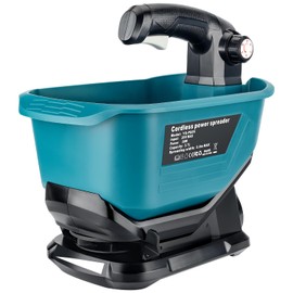 Gerttilyon Salt Spreader for Makita 18V LXT Li-ion Battery,Handheld Seed and Fertilizer Power Spreader. Year-Round Coverage for Grass Seeds, Rock Salt, ice melt Seasons（Tool only）